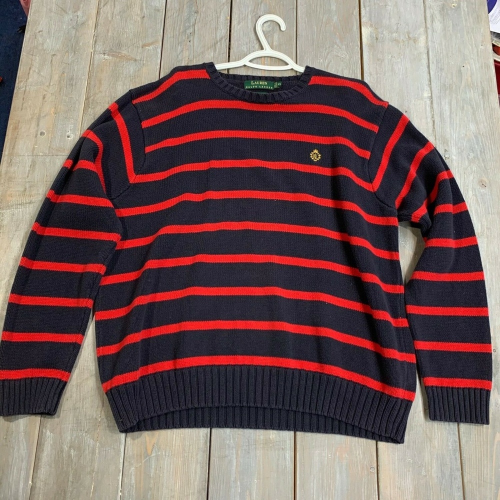 Lauren Ralph Lauren NavyBlue/Red Pullover XL